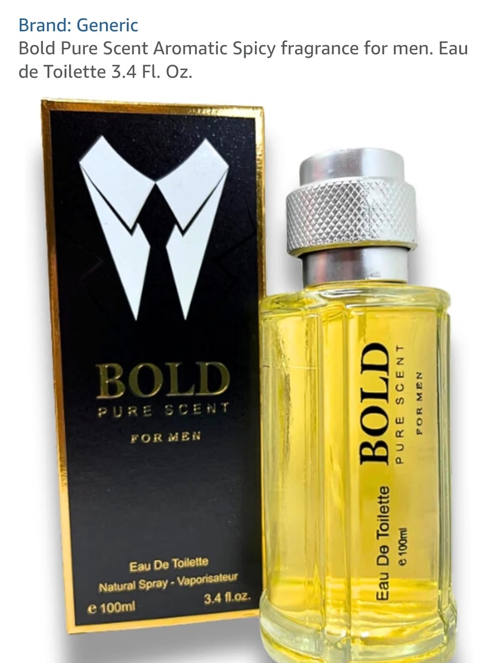 BOLD Pure Scent Eau de Toilette for Men - Yellow